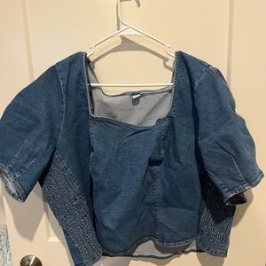 Old Navy Light Blue Denim Top